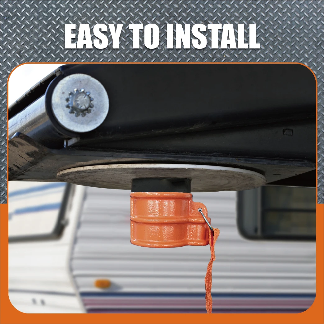 Ковкого чугуна стали с коронной головкой замок 5th колесо прицепа замок для 2-дюймовый с коронной головкой