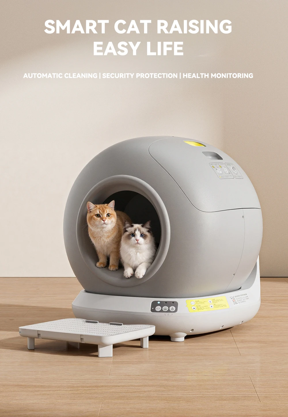 Automatic cat Litter Box Super Large Anti Splash Closed Automatic Shovel Excrement Intelligent cat Toilet Pet Supplies factory