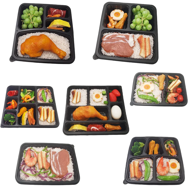 Wholesale PP 1 to 7 Compartments Takeout Containers Disposable