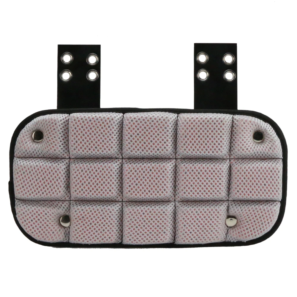 QWOS Football Back Plate - Rear Protector Lower Back Pads for Football Players - Backplate Shield with High Impact Foam Backing - Available in Youth