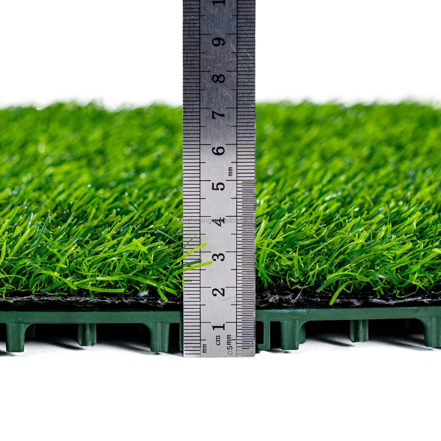 Artificial Grass Turf Lawn Tile Interlocking Grass Turf Mat With Drain