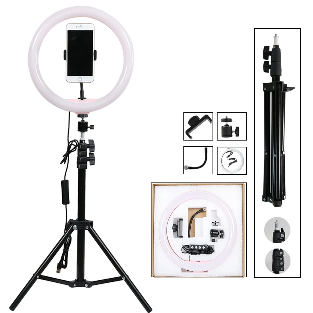 12 led studio ring light