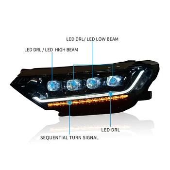 Car Styg Lights Head Lamp for Passat B8 LED Headlight Projector Lens 2015-2019 Magotan Front DRL Dynamic Signal Auto Part