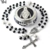 Nero: Collana Rosario con Scatola