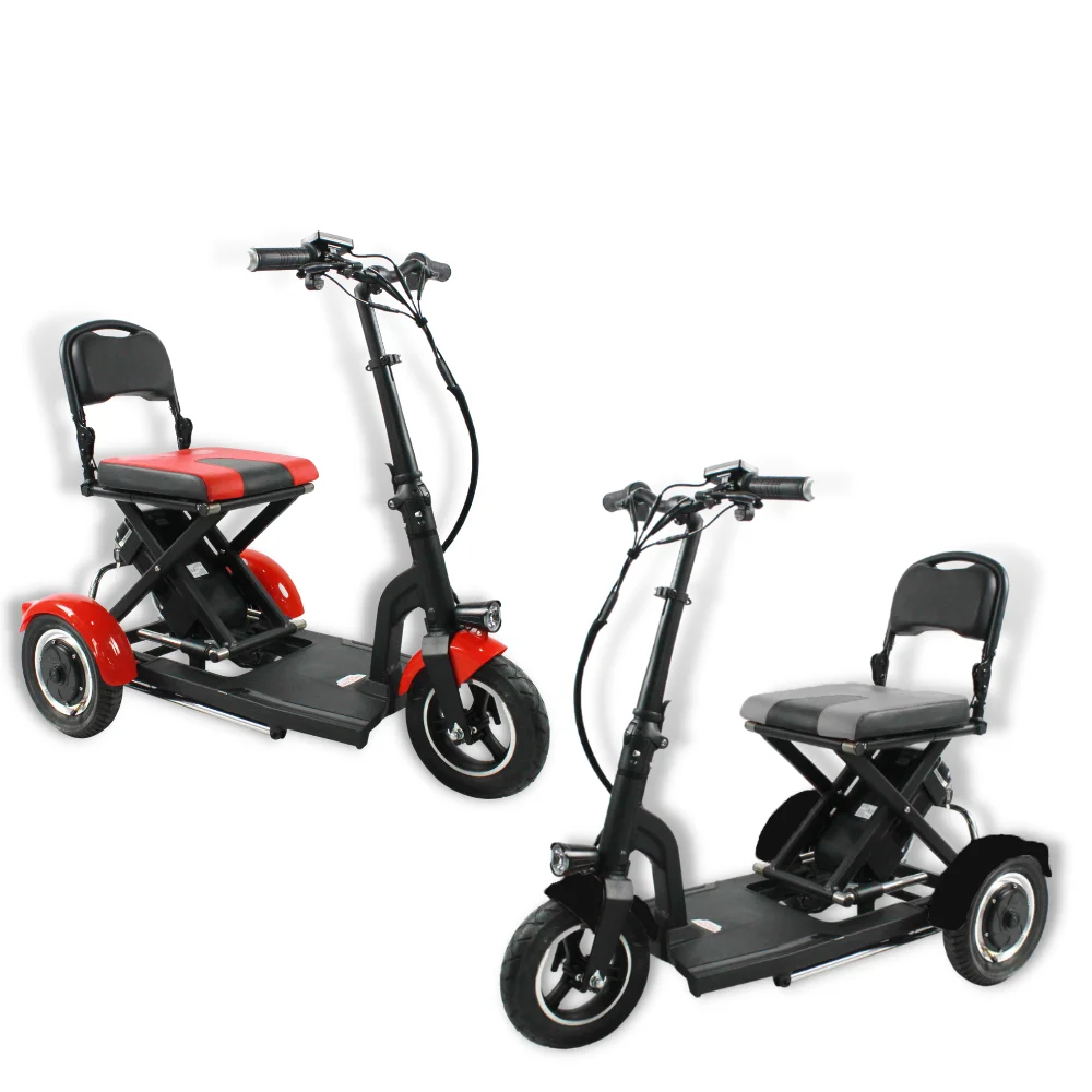 Dynalion Travel 3 Wheels Elderly Disabled Electric Scooter High Performance Handicapped Folding Mobility Scooter For Seniors