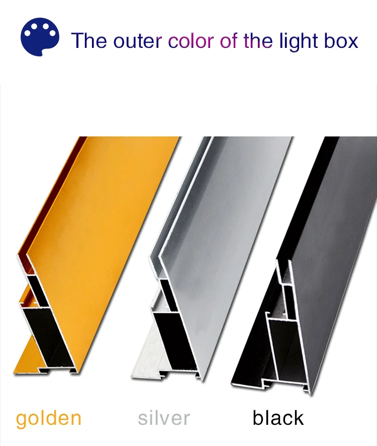 product banner lighted sign aluminum picture frame snap textile led light box frame-2