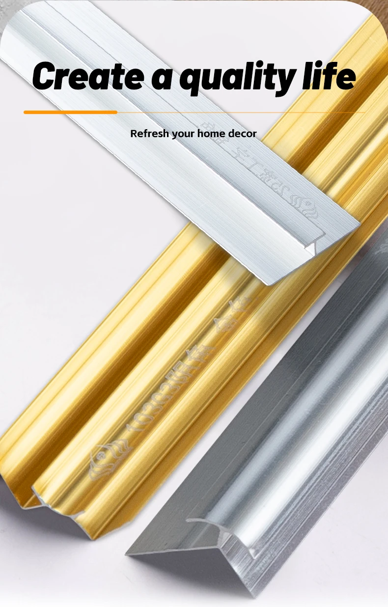 Aluminum Corner Trim for Wall Decoration with UV Protection from China supplier