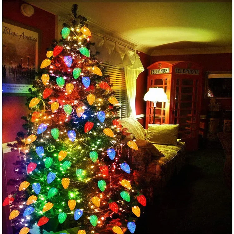 3 AA Battery Operated Strawberry LED String Lights Holiday Lighting Garden Light Landscape Decoration Outdoor