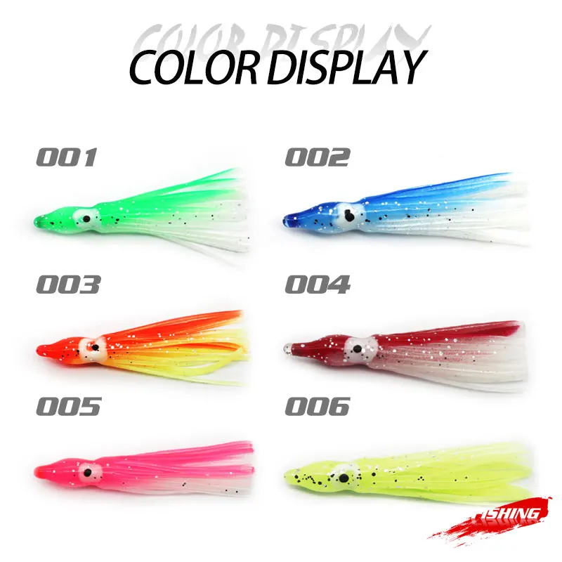 Set di esche da pesca in acqua salata con gonna di calamari polpo luminoso morbido da 10 pezzi – acquista a prezzi convenienti sul marketplace