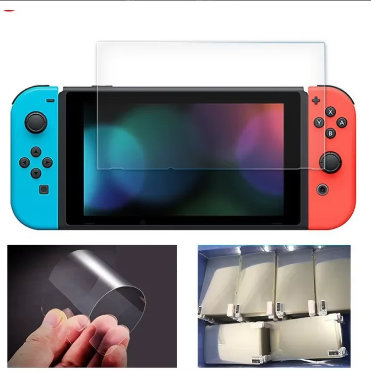 product anti scratch hardness tempered glass screen protectors for nintendo switch 2 gaming console tempered film high clear-9