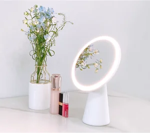 LED Lighted Makeup Mirror,  Cosmetic Mirror Lamp, Battery Rechargeable Mirror Lamp
