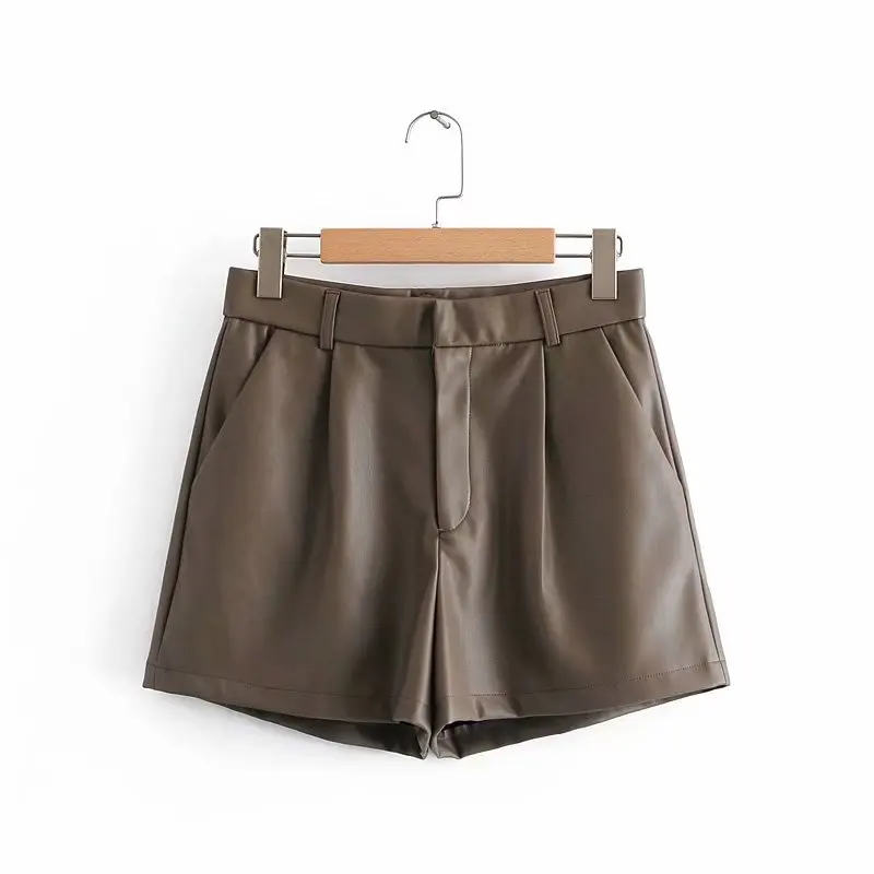 Zipper Fly Korean Style Dark Brown 