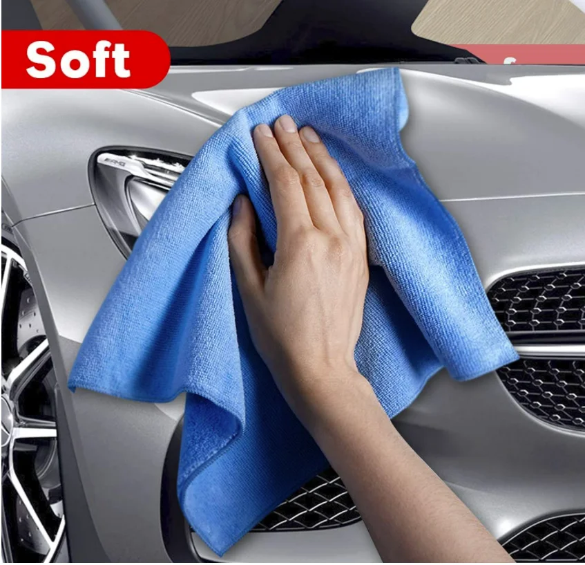 Wholesale Nano Microfiber Cleaning Towels Edgeless All-Working Car Cleaning Cloths 350gsm Weight Microfibre Washing Cloth China