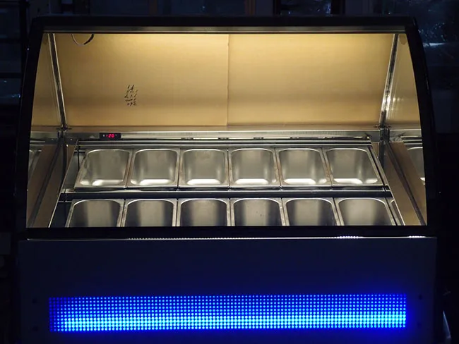 Table Top Ice Cream Fridge Display Freezer Counter