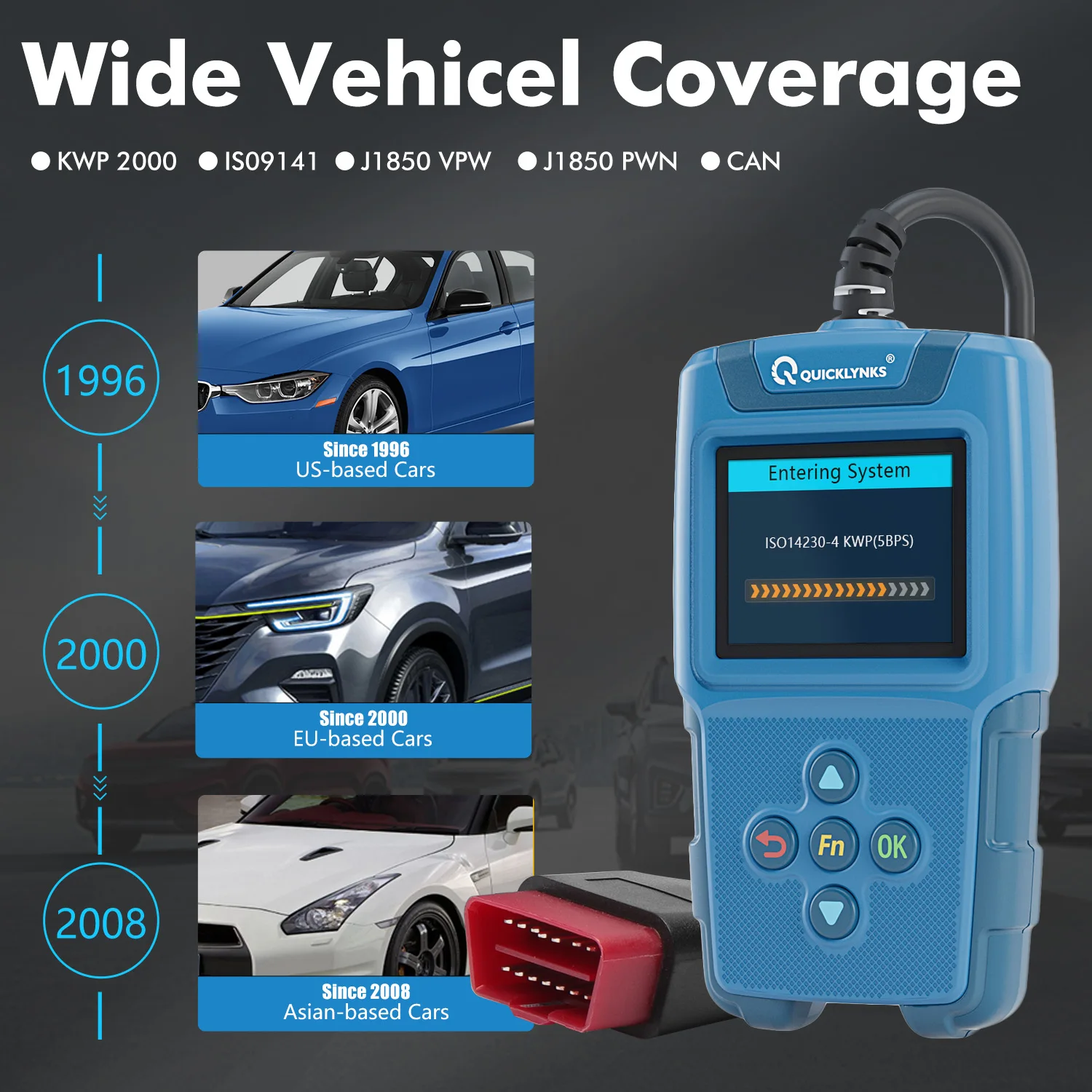 OBD2 Scanner Automotive Engine Analysis and Battery Analysis the BA670 Is Suitable for All OBD2 Models