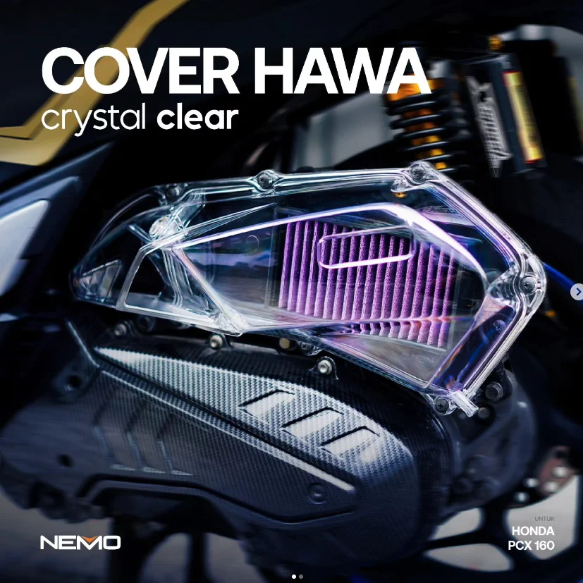 PCX 160 Vario 160 Air Filter Cover for Honda - Smoke/Clear Air