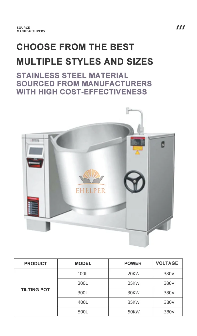 Commercial Tilting Type Decoction Furnace Tiltable Soup Porridge Stove Tiltable Soup Congee Oven