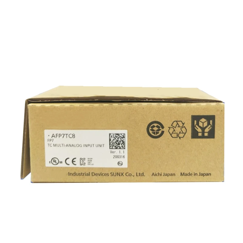 New Original AFP7TC8 Panasonic FP7 series temperature control module, used for collecting and regulating temperature signals in industrial PLC automation control systems.