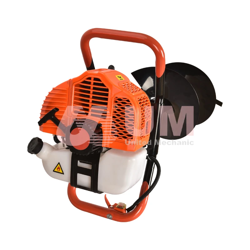 82cc big engine power earth auger machine ground deep post hole digger 555034
