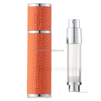 Wholesale 5ml Magnet Perfume Atomizer Leather Case Personalised Cylinder Mini Fragrance Spray Bottle Pump Sprayer Dropper 10ml