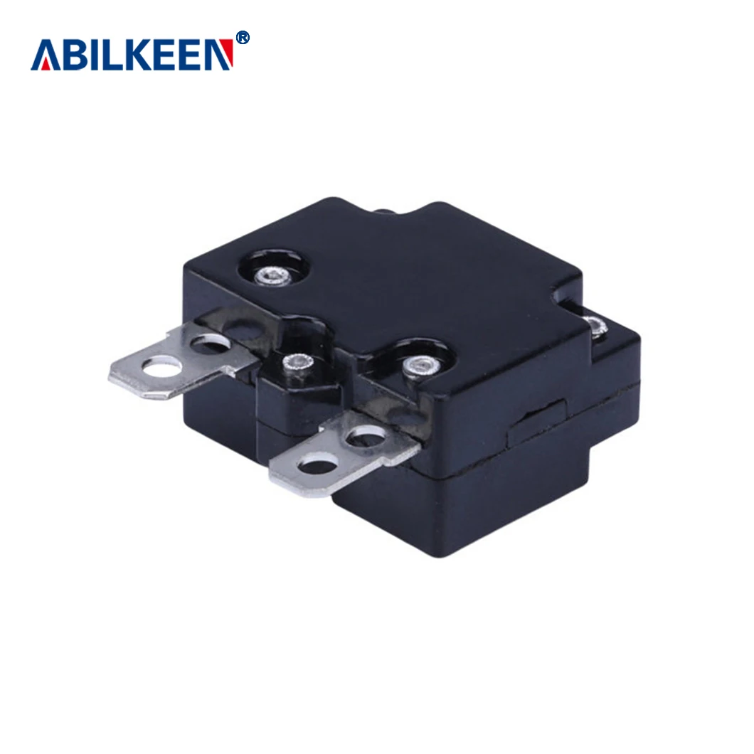 Electric Motor Overload Reset Switch 5A 10A 15A 20A 25A 30A 2 Pins Terminal Automatic Circuit Breaker