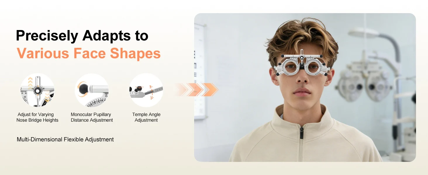 Trial Lens Frame Optometry Equipment Eye Exam Frame TF-4880B Optical Shop Supplies Vision Testing Tools