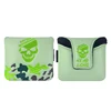 Square mallet putter cover-Green skull