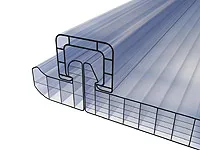 Factory Customized 30mm 40mm Translucent R Structure Polycarbonate Hollow Plastic Sheet for Curtain Wall