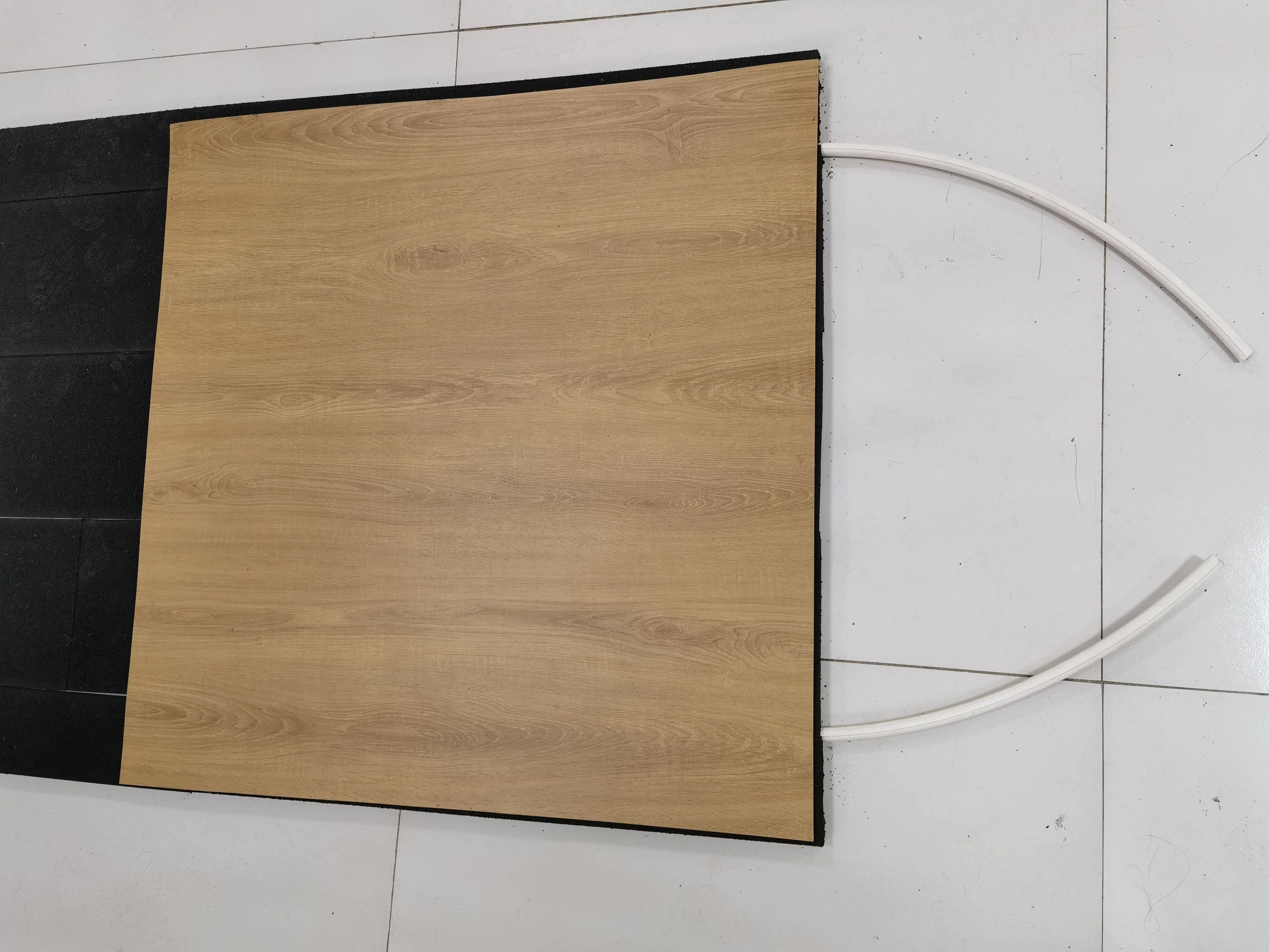 Factory Sales  High Elastic Soft Rubber Mats 5mm-10mm  Thick Anti-slip  Wooden Rubber  Flooring Tiles