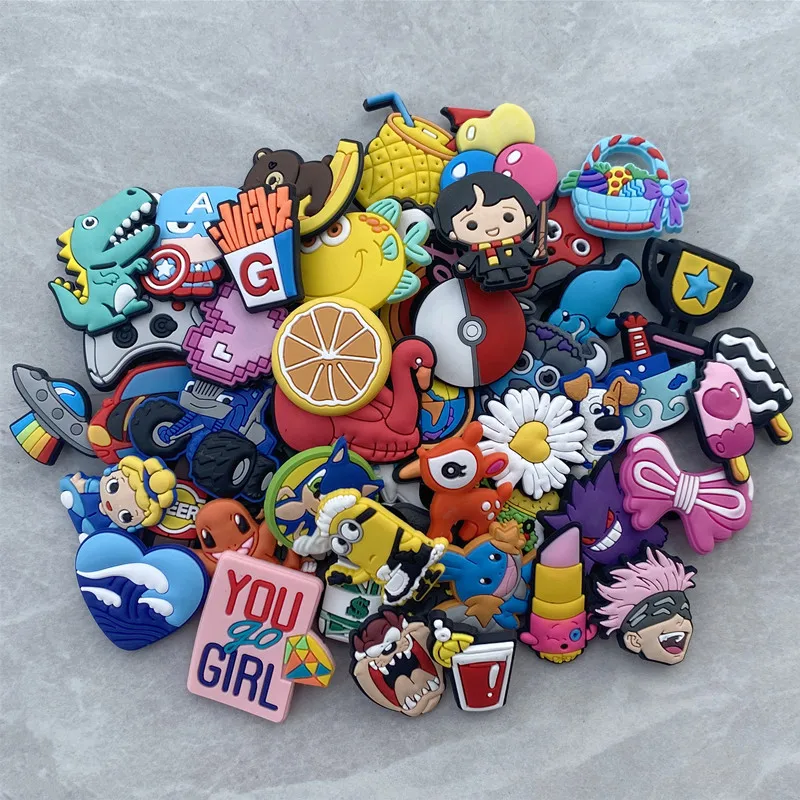 2023 Wholesale Croc Charms Shoe Buckle Designer Custom Pvc Random Mixed