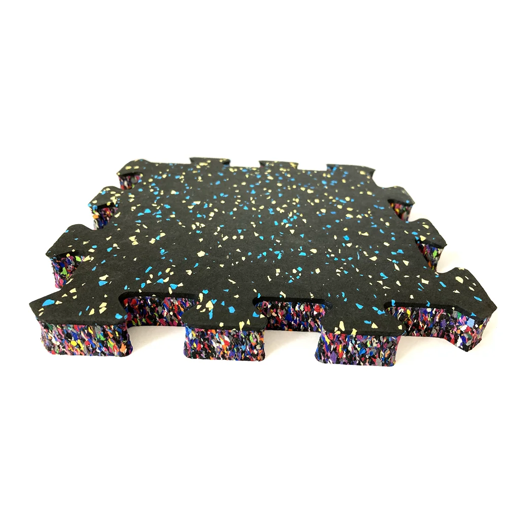 Interlocking Rubber Flooring Tile For Gym And Playground Child Safety