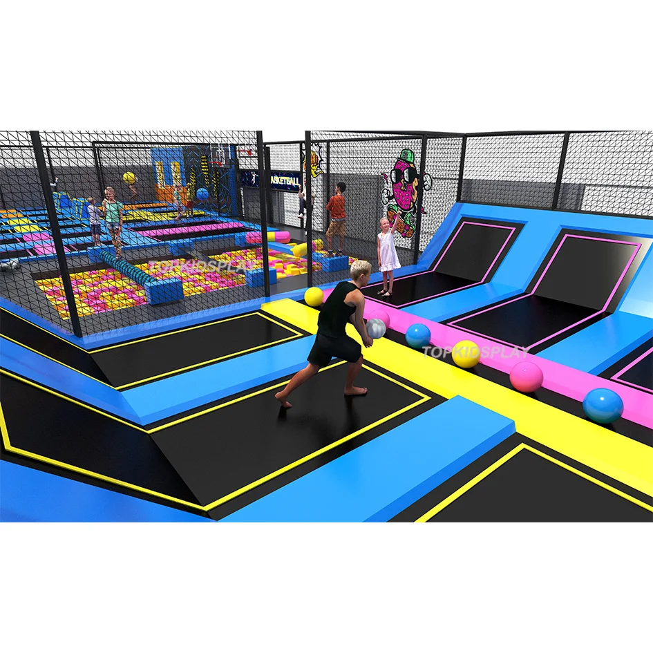 Indoor Commercial Adventure Park Free Jumping Zone Indoor Play