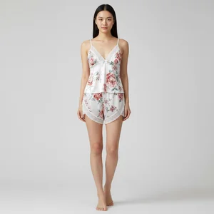 Premium OEM ODM Sexy Women Satin Lace Breathable Summer Nightdress Reliable Manufacturer for Custom Size and Label Lingerie