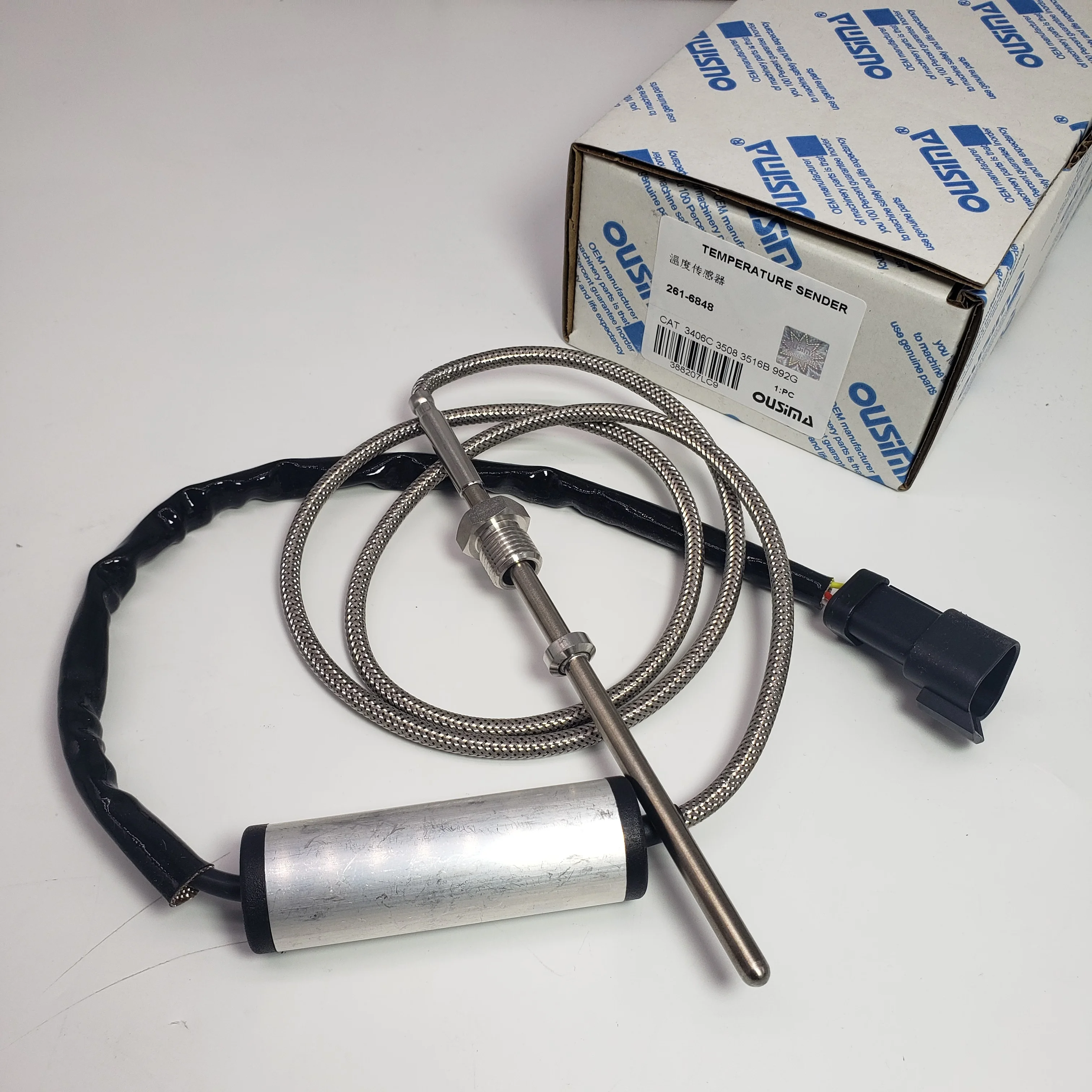 Temperature Sensor 261-6848 for CAT 3406C 3508B Engines