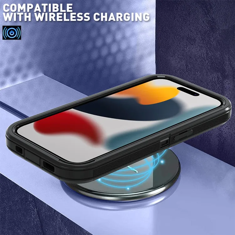 4 in 1 Protection Defender Case for iPhone 15 Pro Max Case for Coque iPhone Wholesale Fundas Para Celular