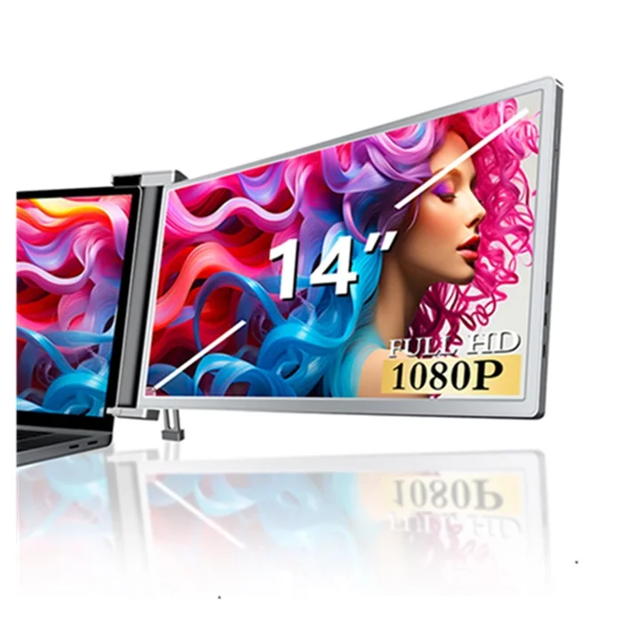 14インチ デュアルスクリーン ポータブルモニター USB-C対応 ノート