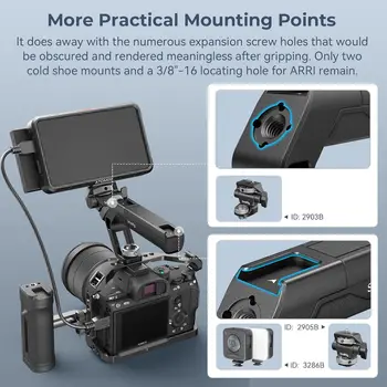 SMALLRIG High-Strength Lightweight Top Handle With 3/8"-16 Locating Pins for ARRI Tiny Camera Top Handle product image