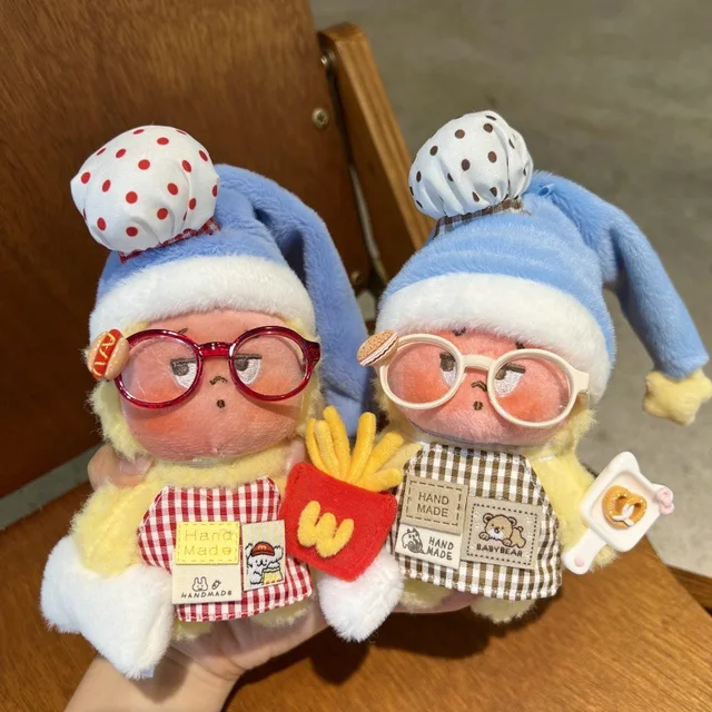 Super Cute Star People Yawn Plush Figure Toy  for Keychain Chef Hat Apron Accessory