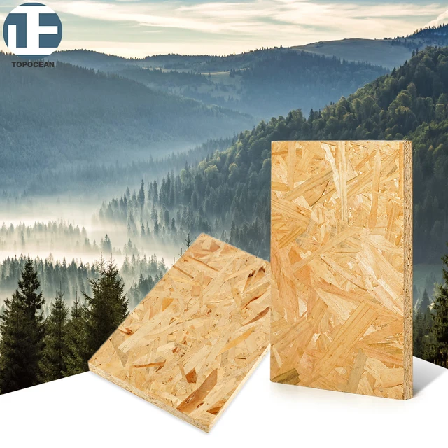 TOPOCEAN MDI Glue OSB Plywood 4X8 Oriented Strand Board Waterproof For ...