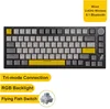 AK820 PRO - Nero Grigio Giallo - Switch Fly Fish - 3 Modalità - RGB - Fai da Te