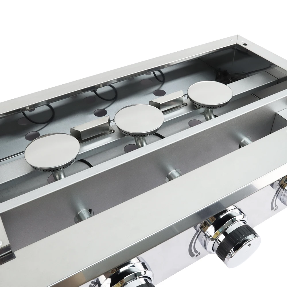 2022 New gas griddle grill with High quality cast-iron griddle commercial griddle gas type for sale details