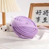 Grande assiette violet clair 4CM40 yards fil queue de poisson