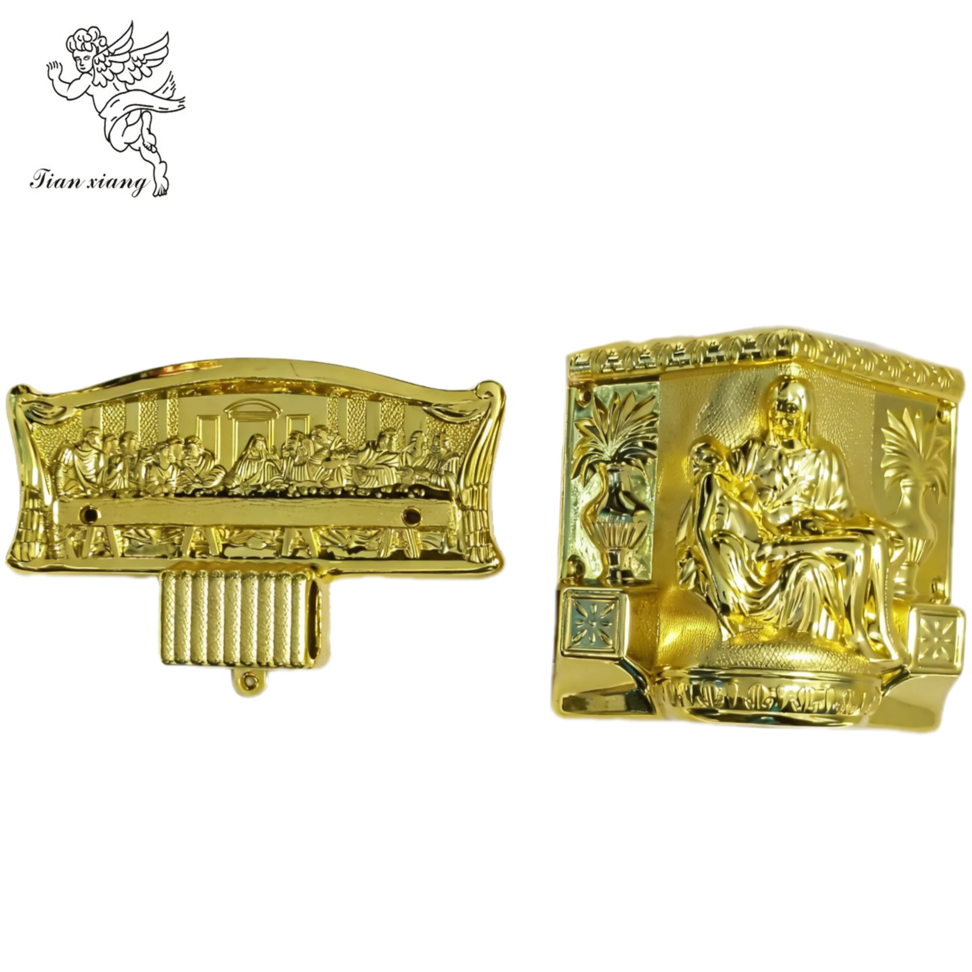 The Cheapest Model 9# Casket Fitting Plastic Coffin Corner Funeral Casket Coffin Funeral Casket Coffin