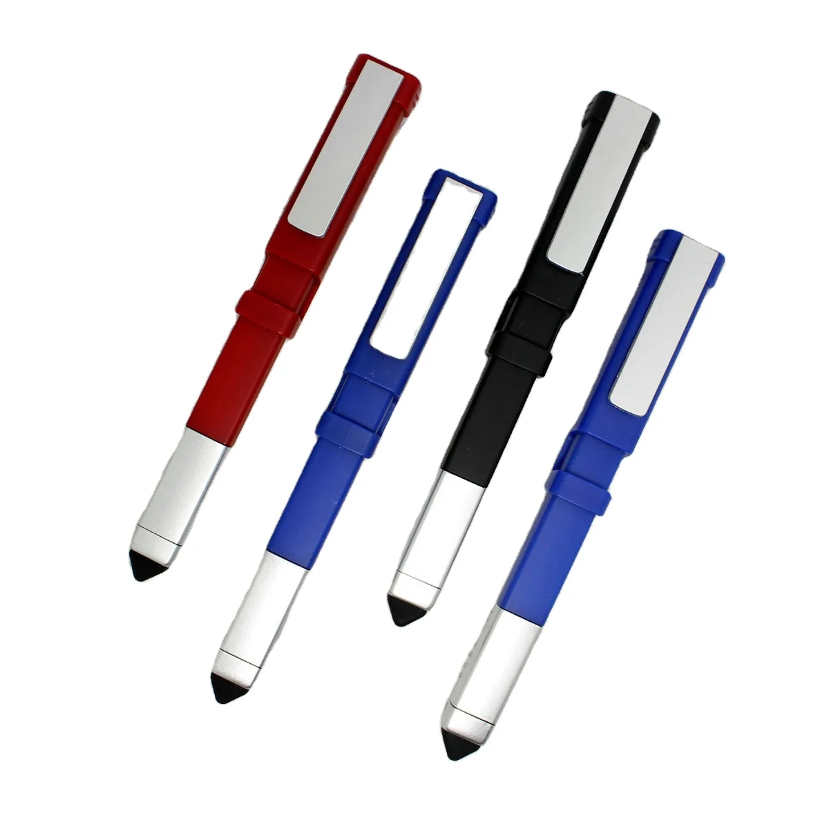1012 Multi Functional Tool Pen Square Shape Ball Pen Phone Holder 6 Screwdrivers Touch Smart Pen with Custom logo