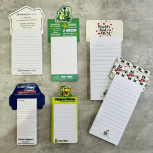 LIUSHUN Pack of 4 Eco-friendly Custom A4 Tear Lined Magnetic Notepads Self-Adhesive 4 Pack for Refrigerator Mini Hang Notepad