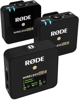 RODE wireless go II one to two wireless lavalier microphone DSLR phone wireless little bee