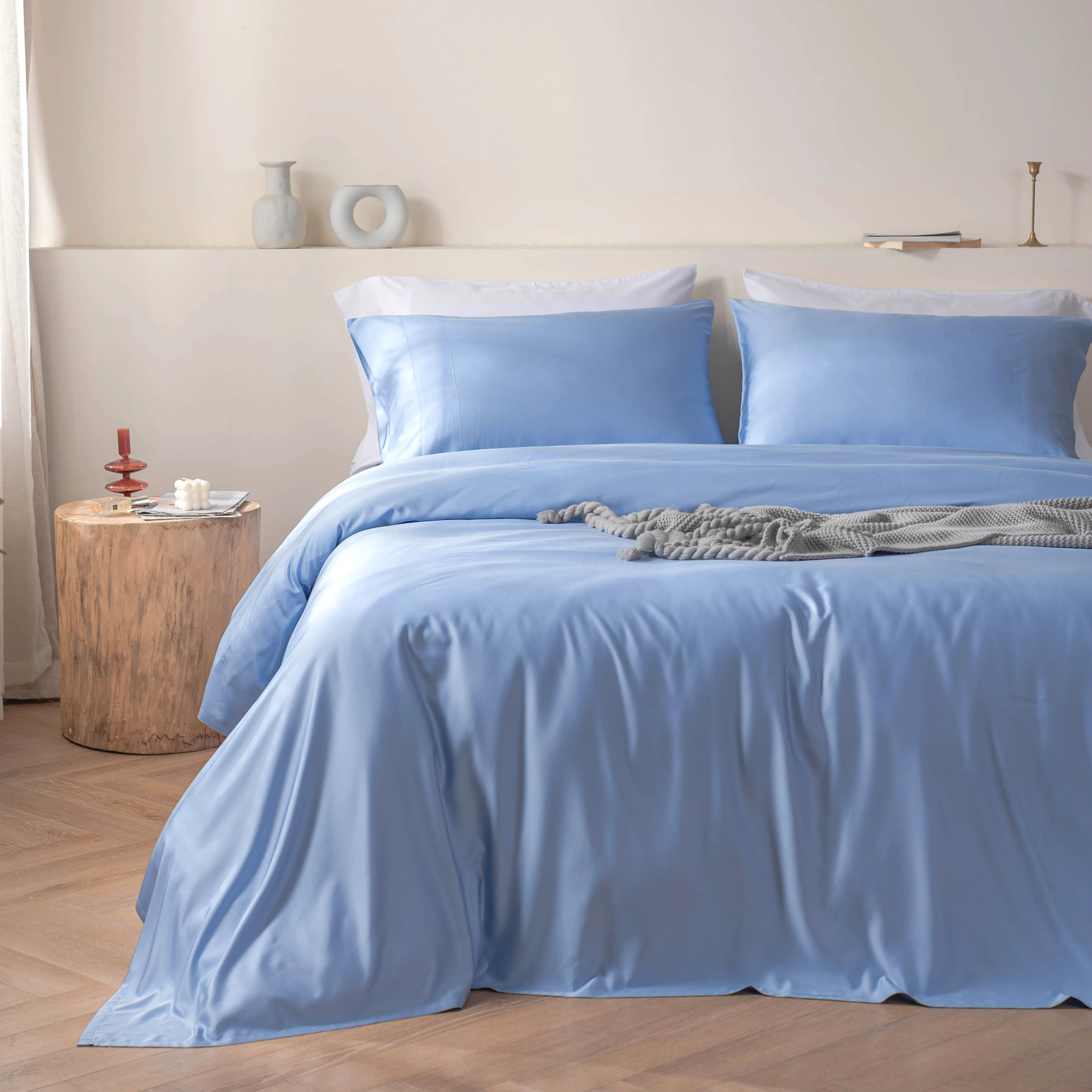 100% 竹子床单批发/竹床上用品四件套 - buy bamboo bed sheet set