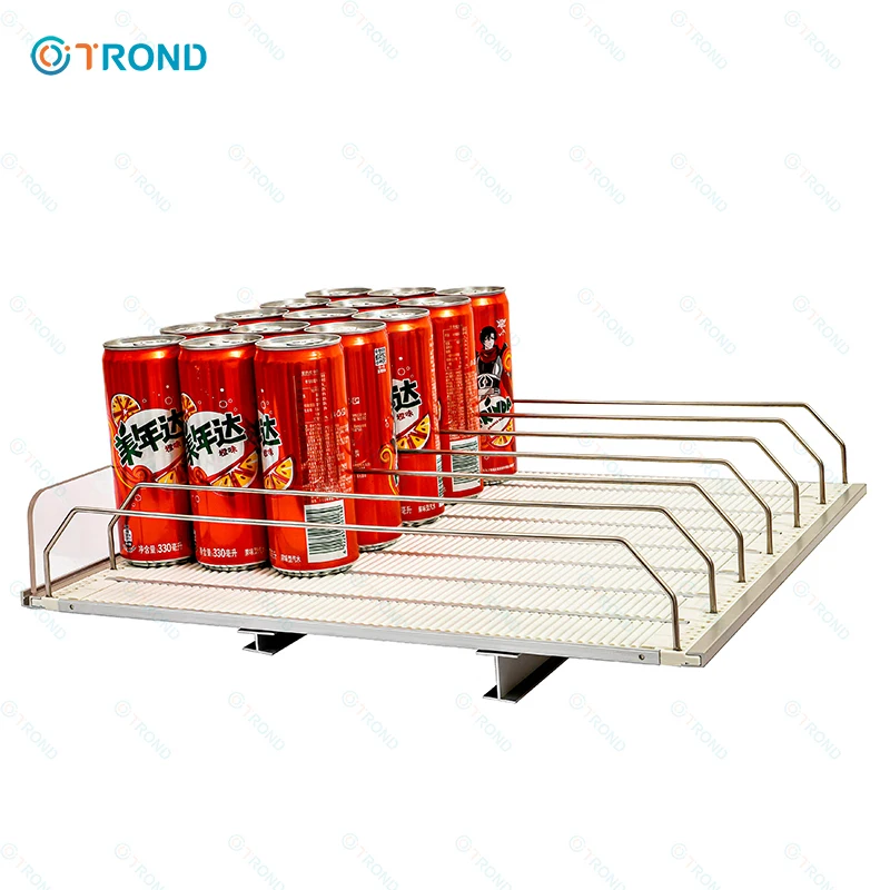 Supermarket Shelf Management System Beverage Cooler Gravity Feed Roller Slides Glide Racks Roller Tray for Convenient Drink