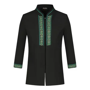 Ethnic Style Restaurant Staff Workwear Fashionable Waiter Uniform for Restaurants and Bars