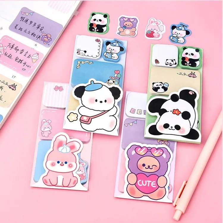 Kawaii Animal Sticky Notes Student Decoration Sticker Cute Sticker Note ...